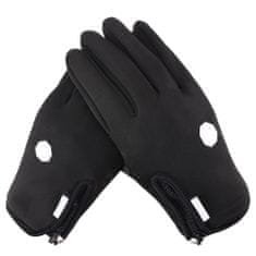 MG Sport Waterproof rokavice za zaslone na dotik, črna