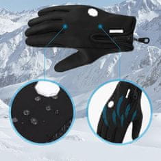 MG Sport Waterproof rokavice za zaslone na dotik, črna