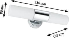 Paulmann kopalniška svetilka LENIA 2xE14 IP44 krom