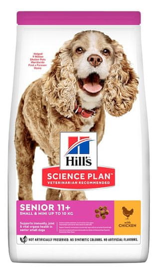 Hill's Senior Small & Mini suha hrana za pse, s piščancem, 1,5 kg