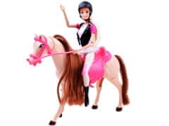 JOKOMISIADA Anlily Jockey Doll s konjem za hojo ZA2454
