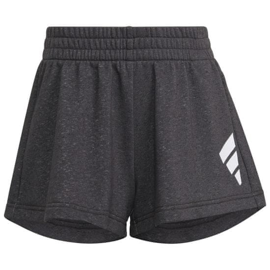 Adidas Dekliške kratke hlače G 3BAR Short 164 Črna / Bela