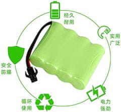 YUNIQUE GREEN-CLEAN 1 kos polnilna baterija 4.8V Ni-CD 1800mAh za daljinski upravljalnik avtomobila