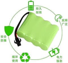 YUNIQUE GREEN-CLEAN 1 kos polnilna baterija 4.8V Ni-CD 1800mAh za daljinski upravljalnik avtomobila