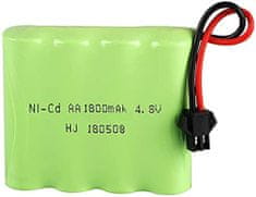YUNIQUE GREEN-CLEAN 1 kos polnilna baterija 4.8V Ni-CD 1800mAh za daljinski upravljalnik avtomobila