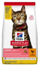 Hill's Adult Light suha hrana za mačke, s piščancem, 1,5 kg
