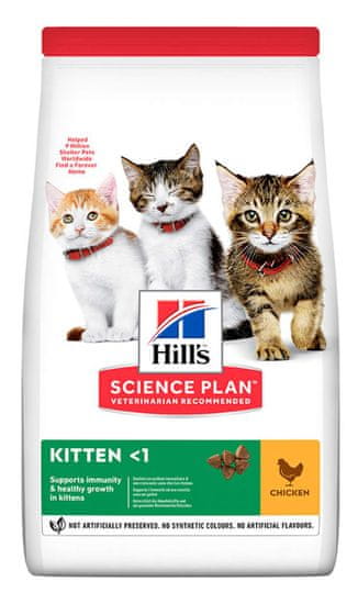 Hill's Kitten suha hrana za mačke, s piščancem, 3 kg