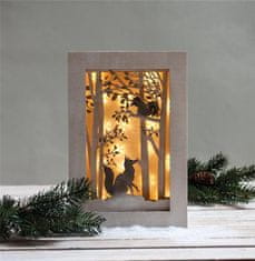 Rayher.	 Lesena sestavljanka v okvirju 3D, V gozdu