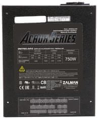 Zalman Zalmanov napajalnik ZM750-ARX 750W 80+ Platinum, aPFC, 13,5cm ventilator, modularni