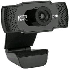 C-Tech Spletna kamera CAM-11FHD, 1080P, mikrofon, črna