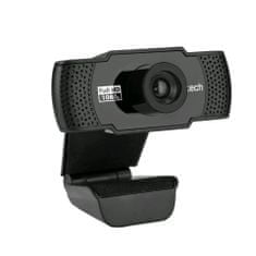 C-Tech Spletna kamera CAM-11FHD, 1080P, mikrofon, črna