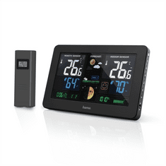 Hama Premium, vremenska postaja z barvnim zaslonom in funkcijo polnjenja USB