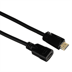 Hama Podaljševalni kabel HDMI, vtičnica, pozlačen, 3*, 3 m