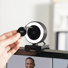 Hama Spletna kamera QHD s krožno svetlobo C-800 Pro, daljinski upravljalnik
