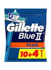 Gillette BlueII Plus Moški brivniki za hitro britje, 14 kosov