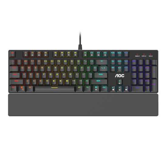 AOC GK500 mehanska gaming tipkovnica, OUTEMU Red, RGB, US + SLO gravura (GK500DRUH)