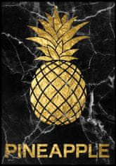 FLHF Ananas plakat črna DecoKing