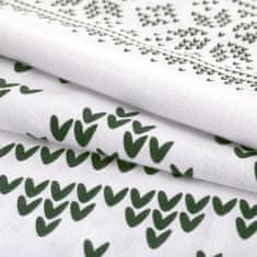 FLHF Snuggy zelena tiskana božična posteljnina 200x200+80x80*2 AmeliaHome