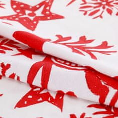 FLHF Snuggy rdeča tiskana božična posteljnina 200x220+80x80*2 AmeliaHome