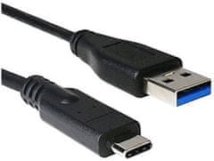 Kabel USB 3.0 AM do Type-C (AM/CM), 1 m, črn