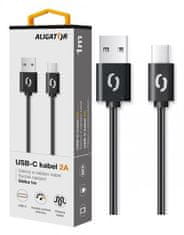 Aligator Podatkovni kabel 2A, USB-C črn