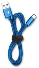 Aligator PREMIUM Podatkovni kabel 2A, USB-C, modri