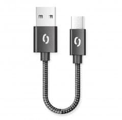 Aligator PREMIUM 2A kabel, 50 cm USB-C, črn