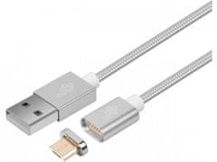 TB TOUCH magnetni kabel Micro USB srebrn 1m