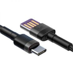 BASEUS CATKLF-PG1 Cafule Hitro polnjenje podatkovni kabel USB obojestranski na USB 40W 1m sivo/črno