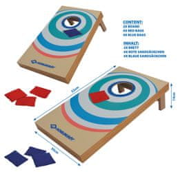  Schildkrot Cornhole set tarč in peščenih vreč, lesen