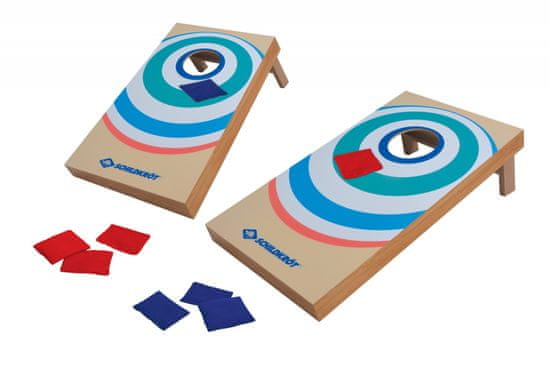 Schildkröt Cornhole set tarč in peščenih vreč, lesen - odprta embalaža
