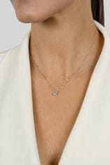 Brilio Silver Bleščeča bronasta ogrlica s cirkonom NCL68R