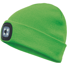 Canis Safety Zimska kapa z LED lučko, zelena