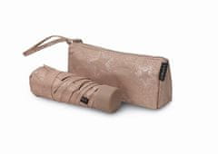 Esprit Ženski zložljivi dežnik Easymatic Light Star burst 58659 Taupe Gray Metallic