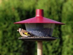 Plastia Finch burgundska krmilnica 28,5x28,5x17cm