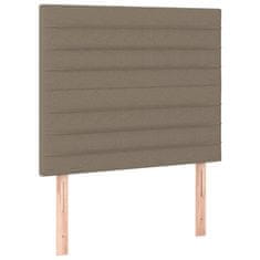 Vidaxl Posteljno vzglavje 2 kosa taupe 90x5x78/88 cm blago