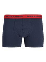 Jack&Jones 5 PAKET- moške boksarice JACSMILEY 12220943 Navy Blaze r Black - Black - Scarlet sage - Scarlet sage (Velikost S)