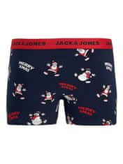 Jack&Jones 5 PAKET- moške boksarice JACSMILEY 12220943 Navy Blaze r Black - Black - Scarlet sage - Scarlet sage (Velikost S)