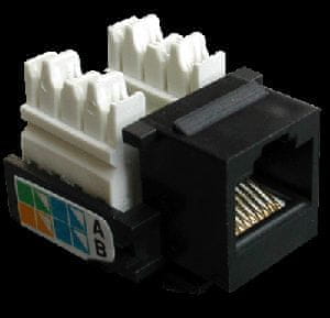 DATACOM Keystone cat5E črn UTP