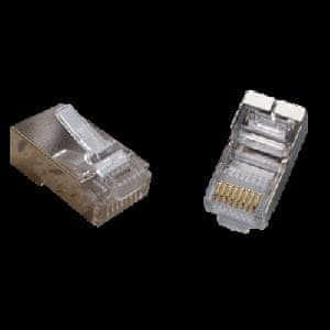 DATACOM RJ45 STP Cat5e 8p8c priključek 100 kosov, za žice