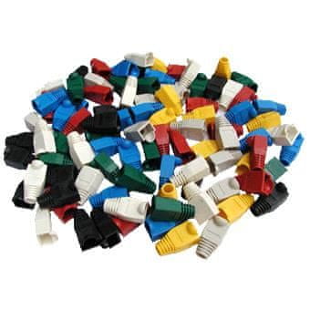 DATACOM Zaščita za mehurčke RJ45 SIVA, večja luknja (Cat6) 100 kosov