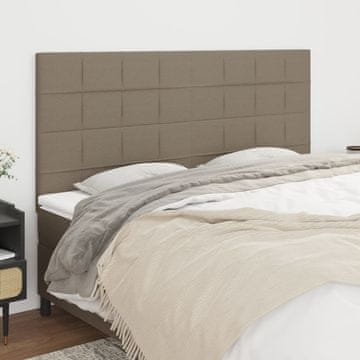 Vidaxl vidaXL Vzglavja za posteljo, 4 kosi, taupe, 80x5x78/88 cm, blago