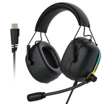 Blitzwolf Gaming slušalke AA-GB4, RGB, 7.1 (črne)
