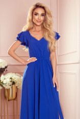 Numoco Ženska večerna obleka Lidia kraljevsko modra L