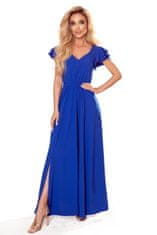 Numoco Ženska večerna obleka Lidia kraljevsko modra XXL