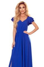 Numoco Ženska večerna obleka Lidia kraljevsko modra XXL