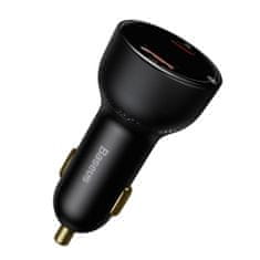 BASEUS Baseus Superme USB avtopolnilec, USB-C, 100 W (črn)
