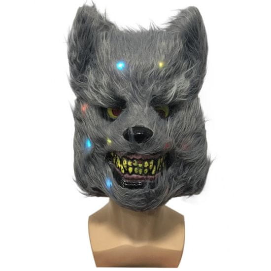 Maska Volkodlak z Utripajočimi LED