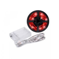 ZELUX LED trak na baterije rdeč 30LED 2835 3x AA