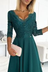 Numoco Ženska večerna obleka Amber zelena XL